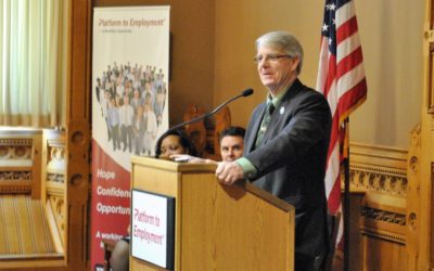 State Rep. Ackert Watches Platform to Employment Students Come Full Circle